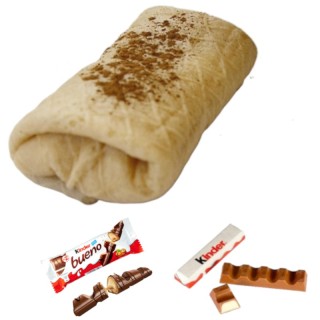 Tripas c/ chocolates Kinder