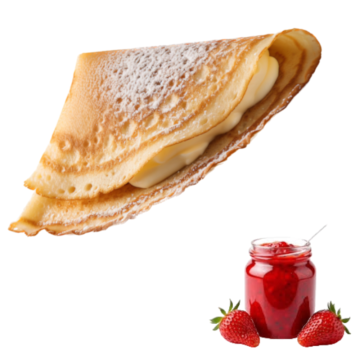 Crepe com Compota